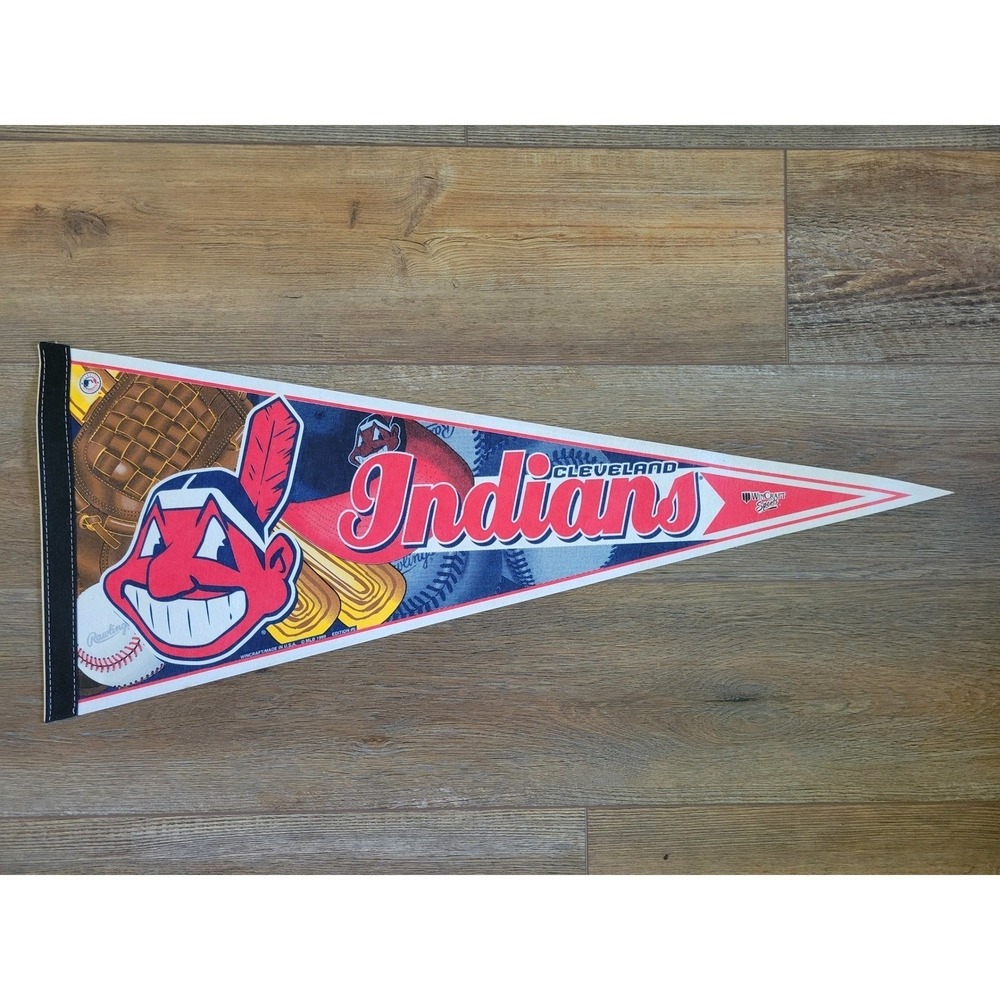 Cleveland Indians Chief Wahoo MLB Pennant Vintage 1999 Wincraft Made in USA